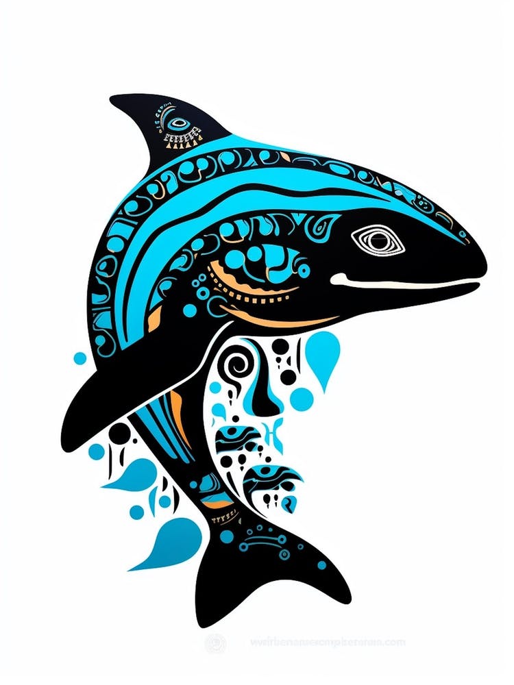 Orca Whale Pattern 6