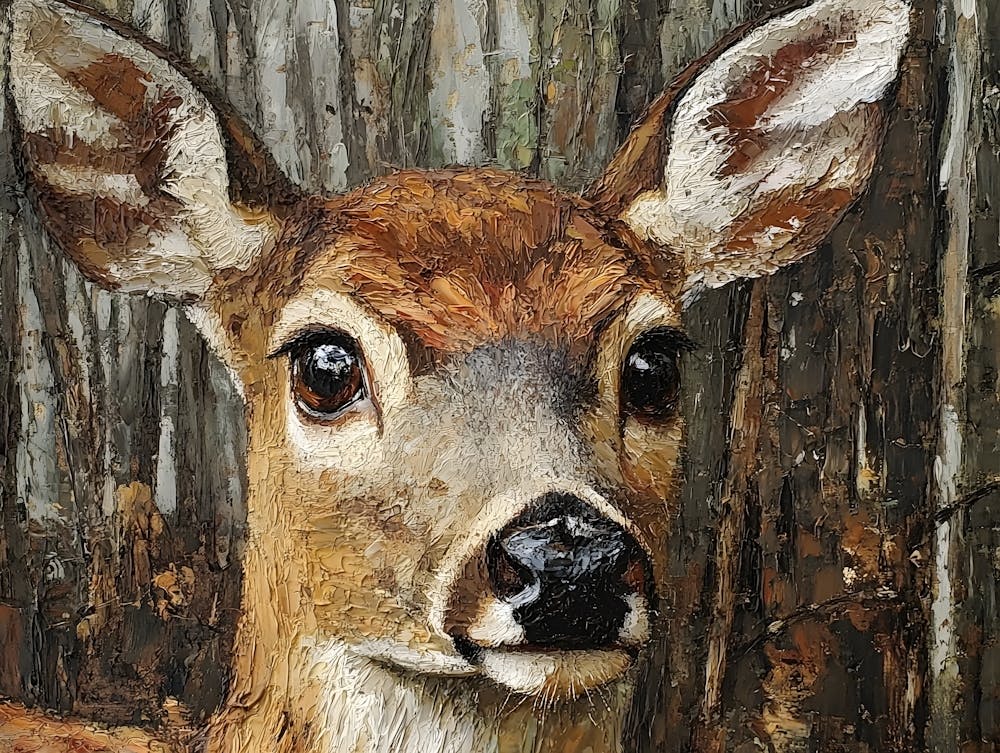 Deer In The Woods 4