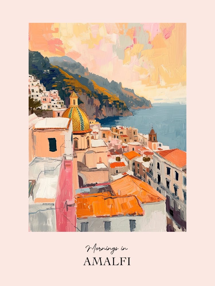 Morgenstimmung auf den Dächern von Amalfi Morgenskyline 4