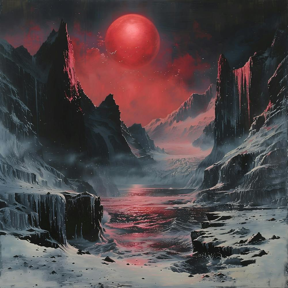 Red Moon In The Sky, Impressionism And Surrealism