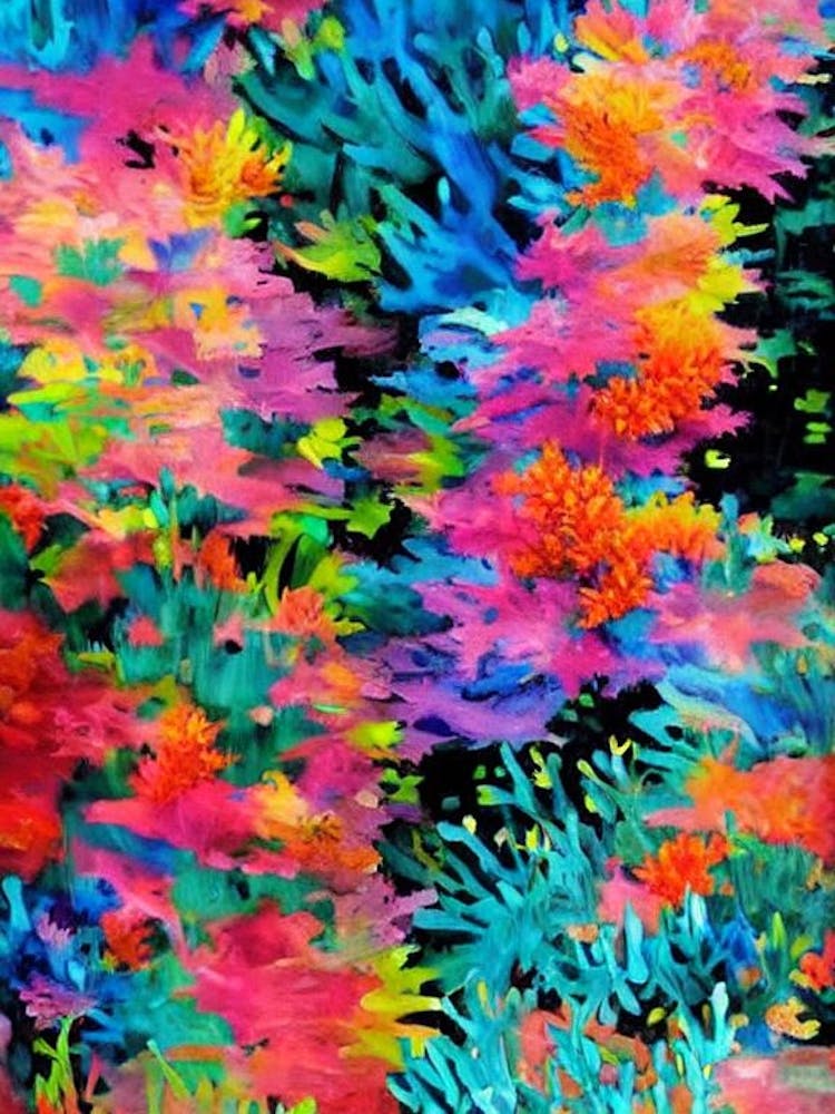 Acropora Lokani 2 Vibrant Painting