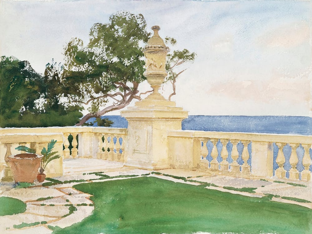 Terrace, Vizcaya (1917), John Singer Sargent
