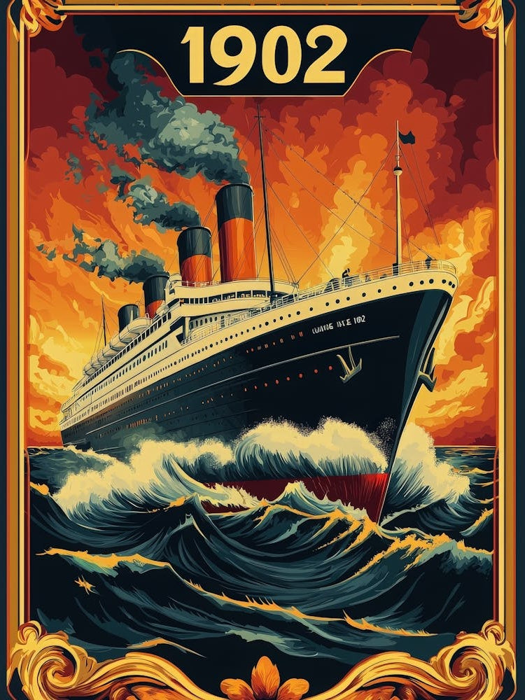 Aihrgdesign A Vintage Travel Poster Of A Grand Ocean Liner Cr Ff62c3c7 27ce 4855 9389 F1e6c6712f02 1