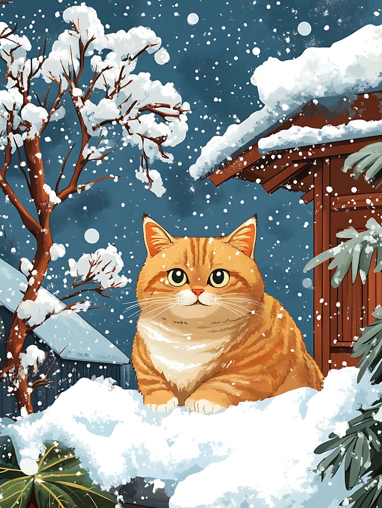 Cat In The Snow 14
