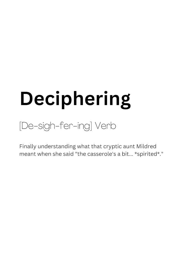 Deciphering Definition Meaning
