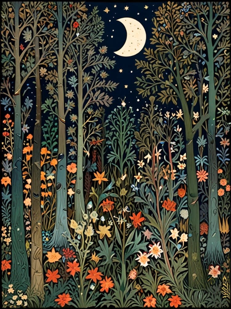 William Morris Forest At Night 27