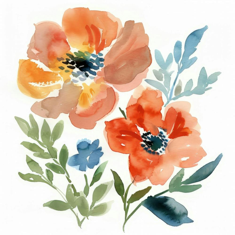 Watercolor Flower Painting 1