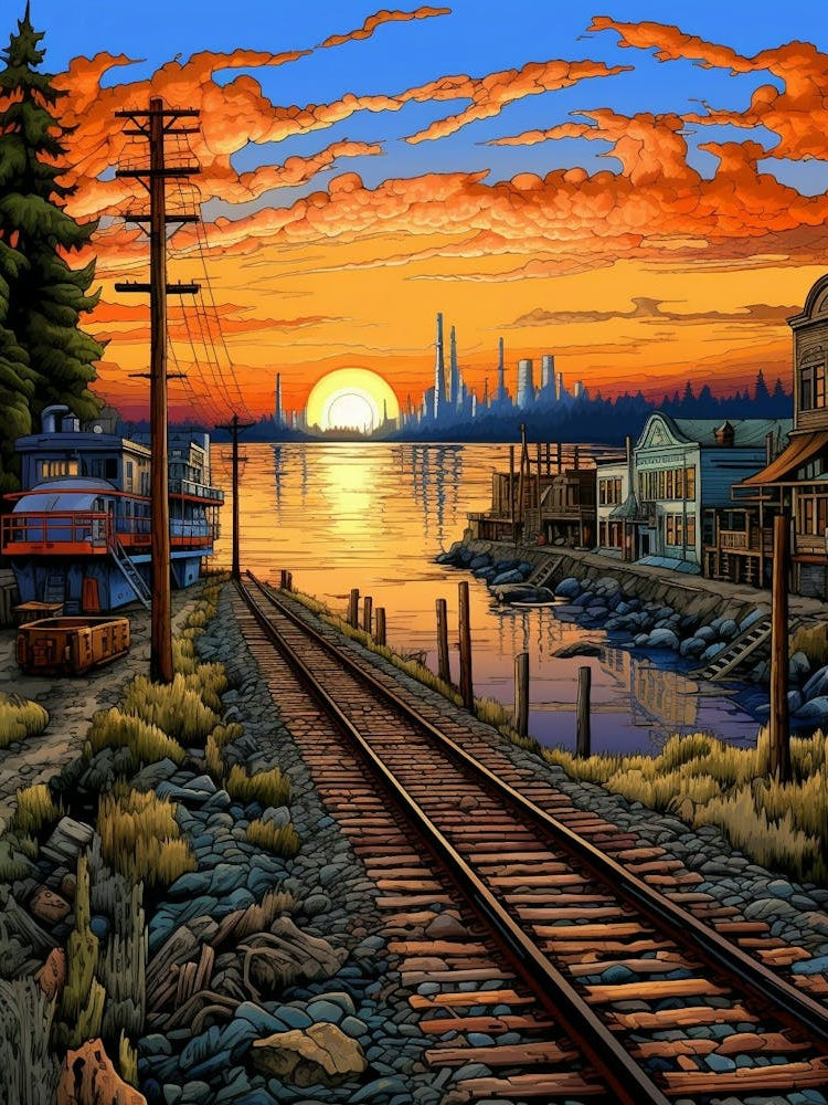 Port Townsend Retro Pop Art 7