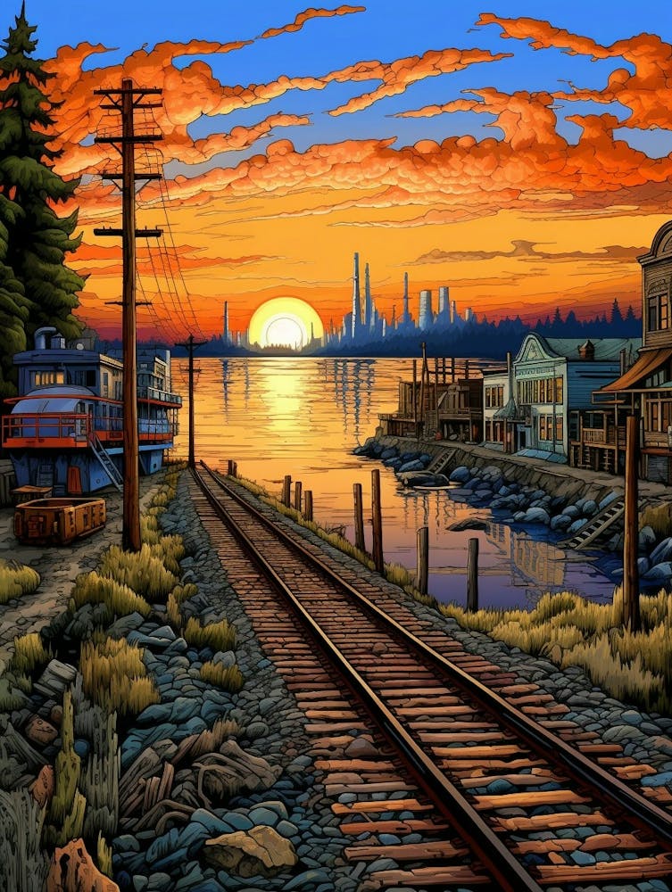 Port Townsend Retro Pop Art 7