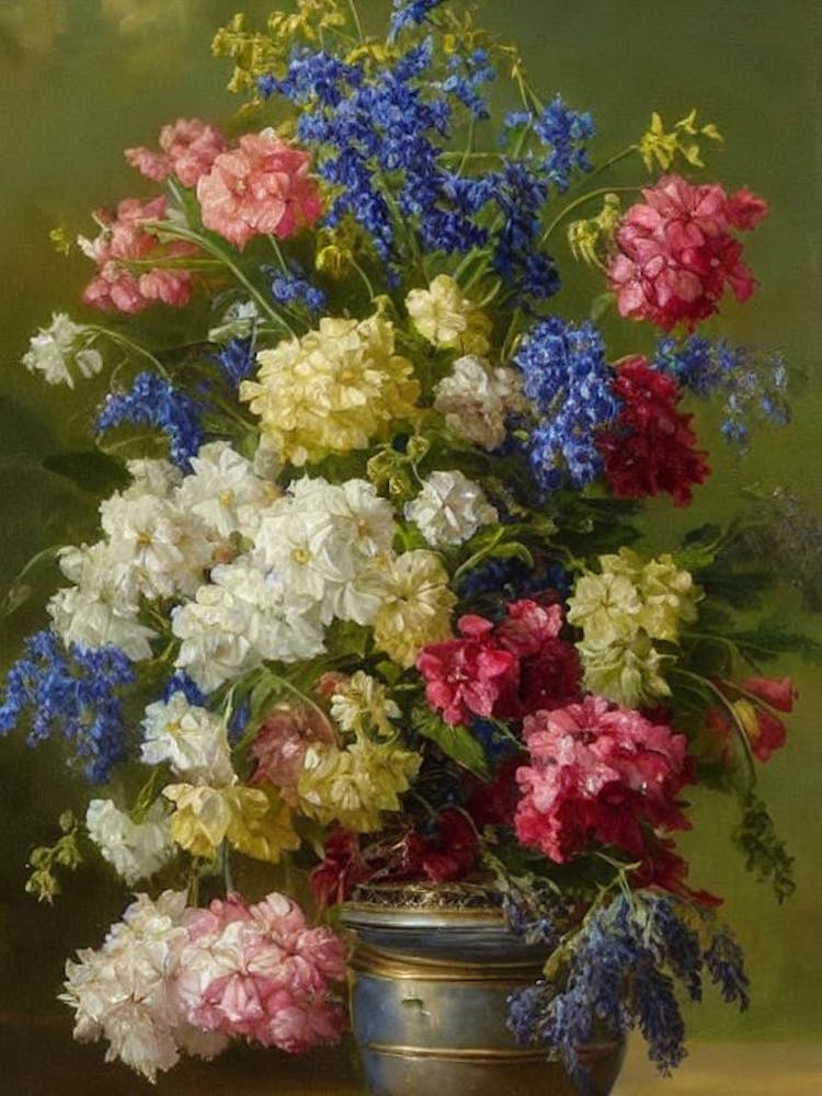Delphinium Painting 4 Flower