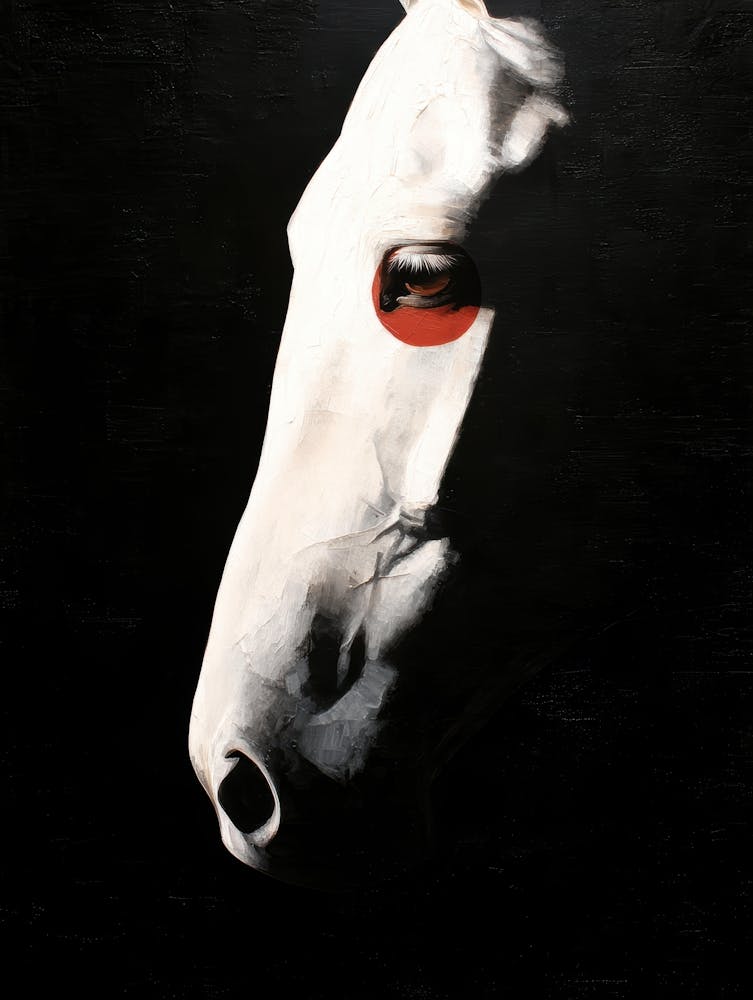 Horse With Red Eyes
