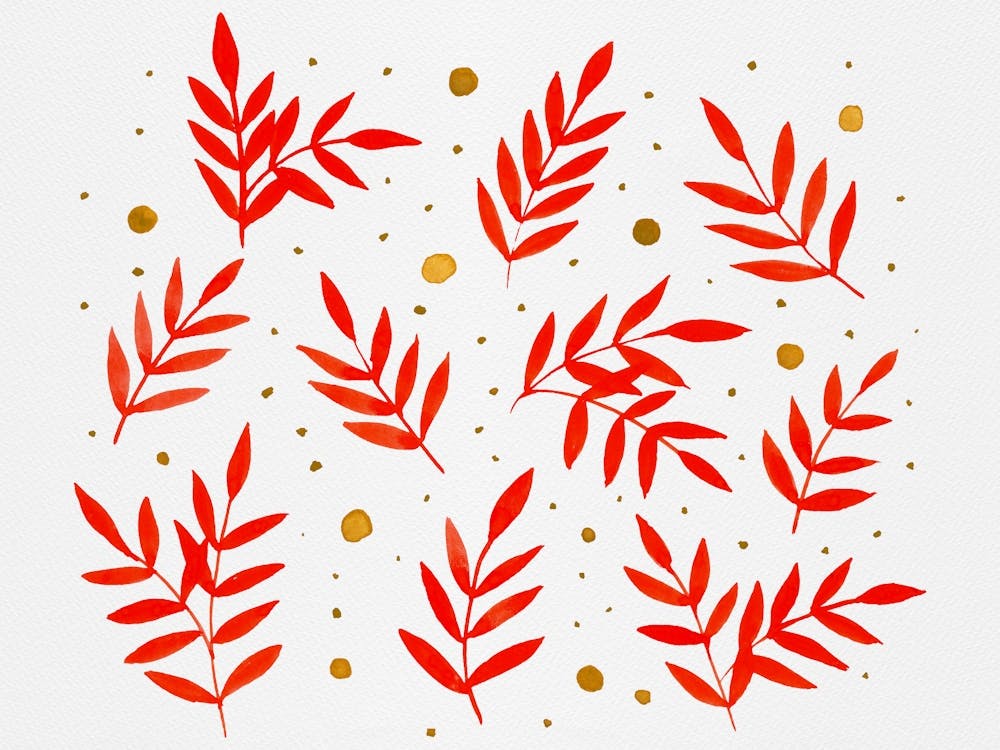 Cute Branches And Dots