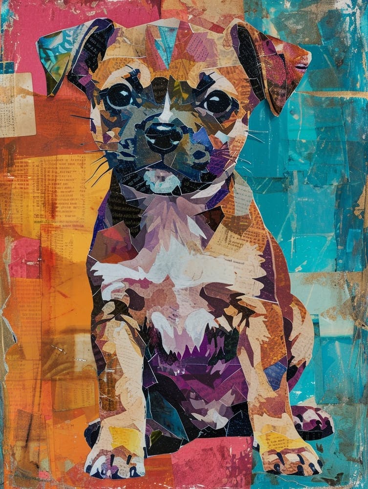 Puppy Kitsch Collage 2