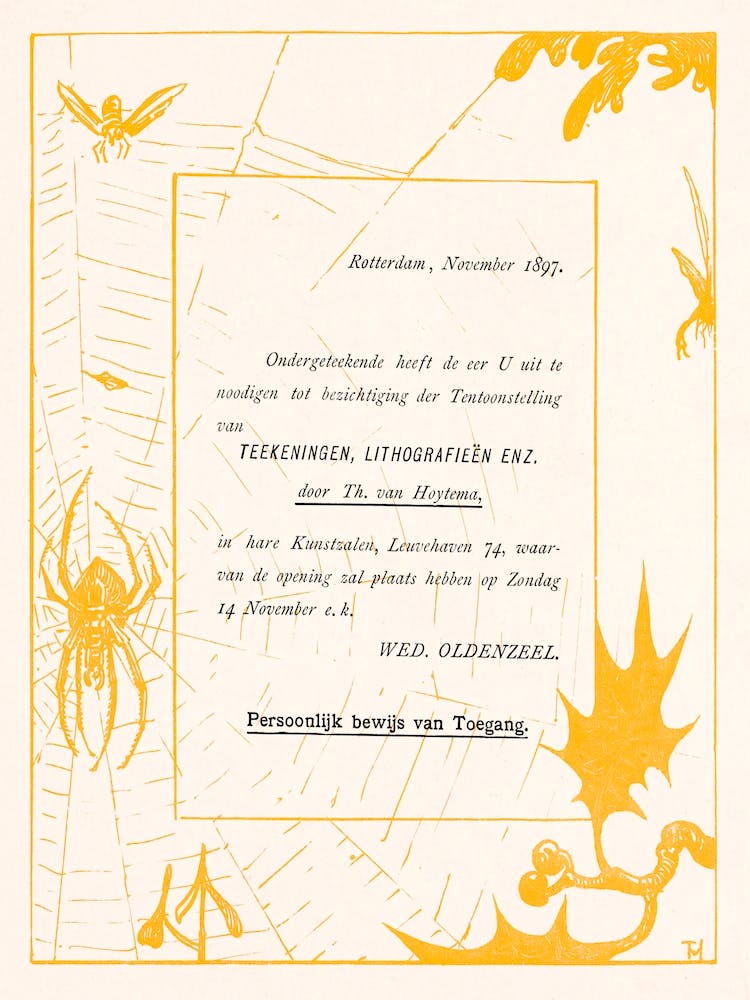 Invitation With Spider (1897), Theo Van Hoytema
