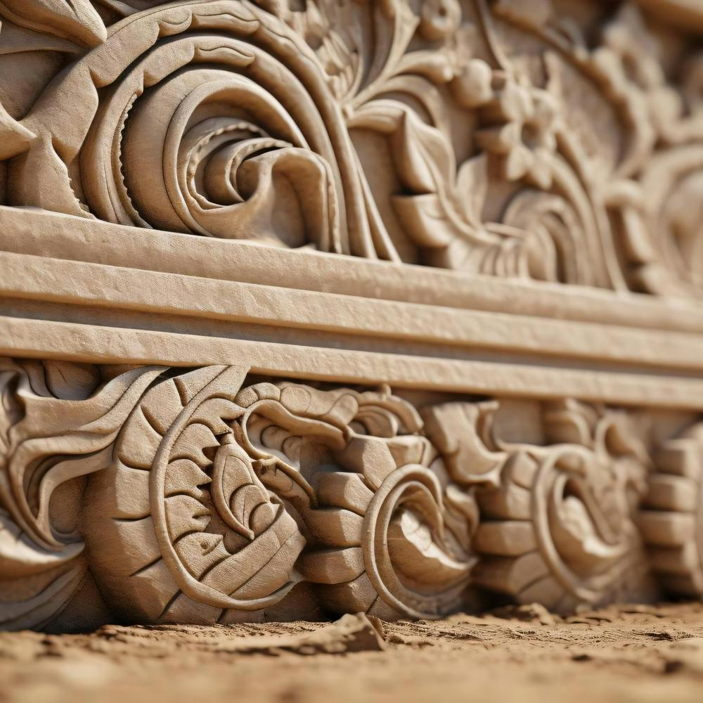 Carved Stone Wall