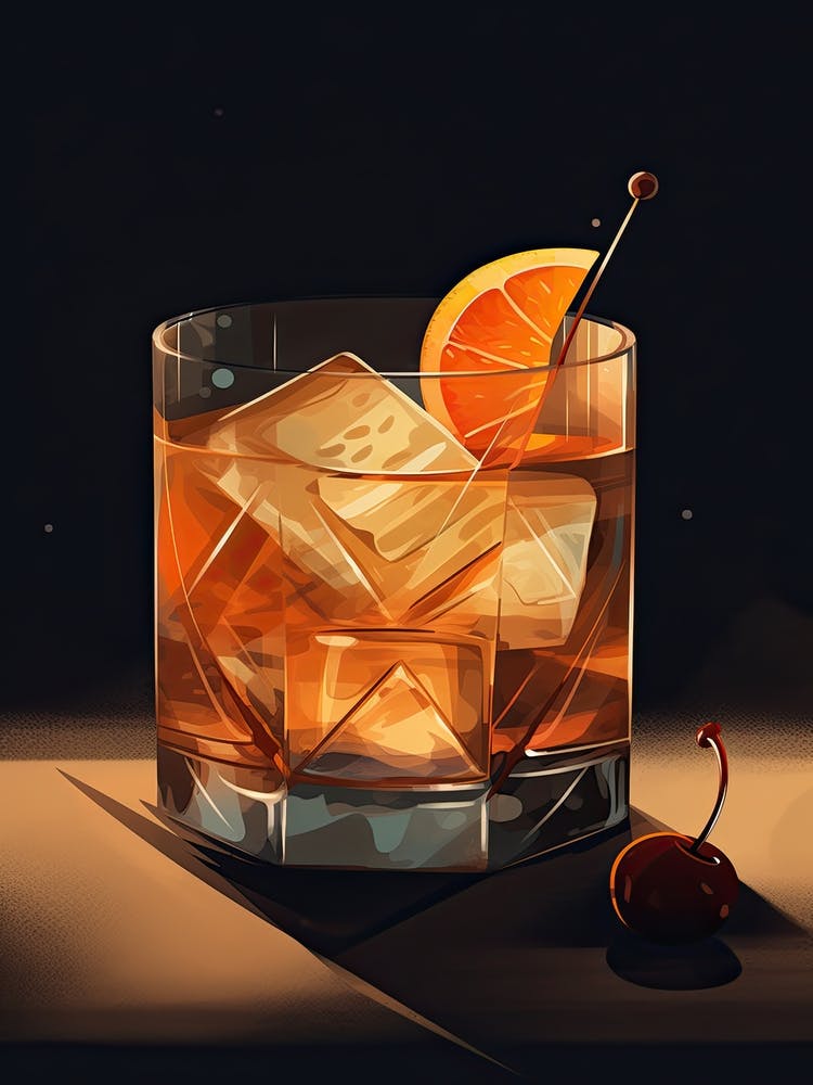 Old Fashioned Cocktail Mid Century Modern 4
