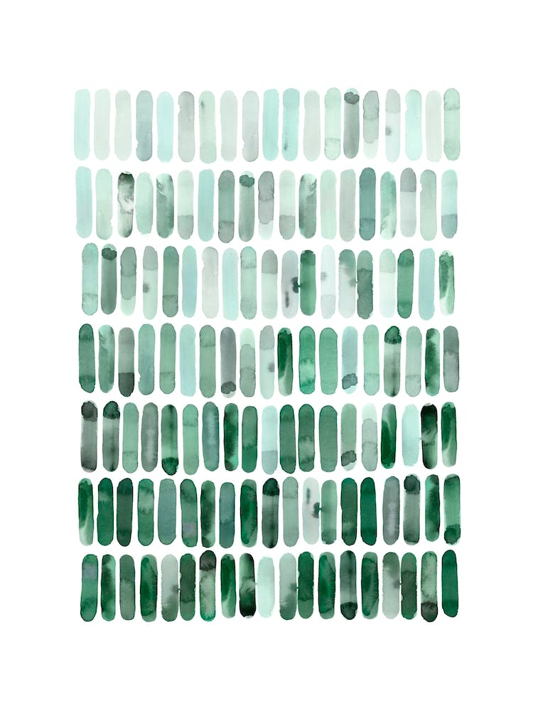 Green Geometric Ombre Art