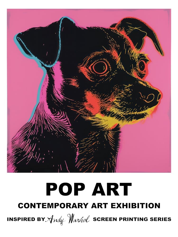 Poster Dog Pop Art 3