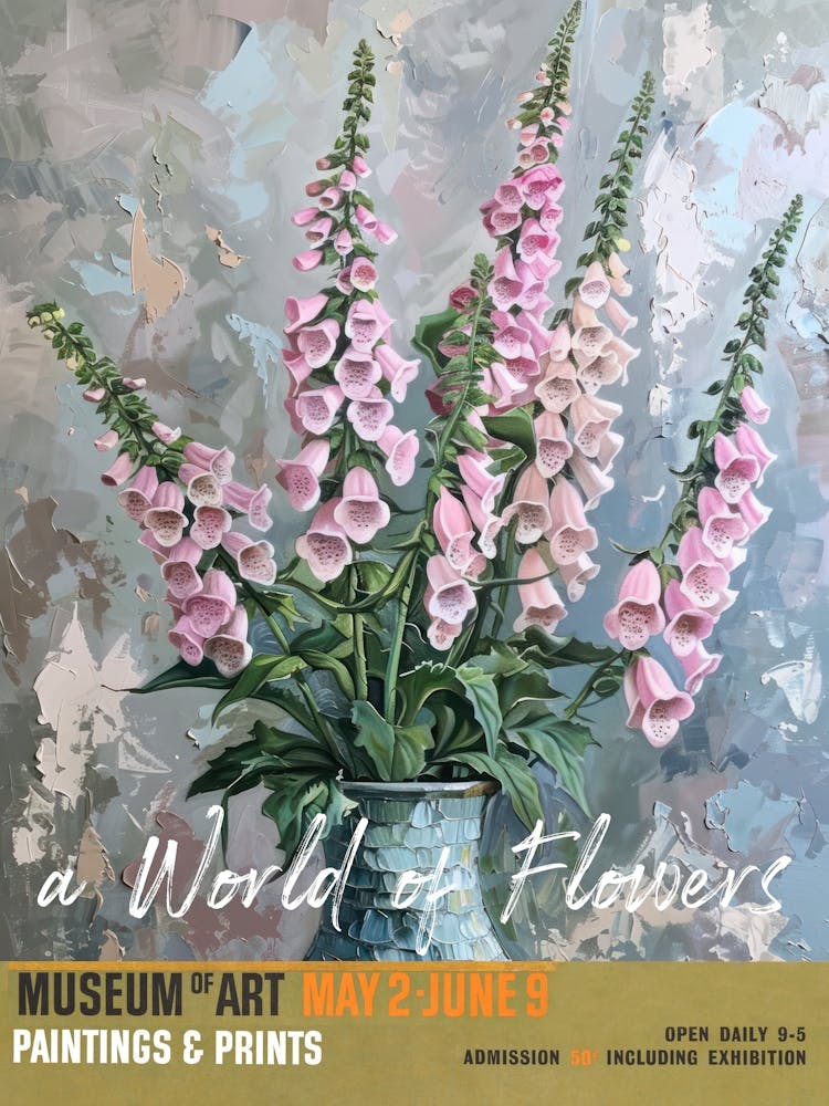 A World Of Flowers, Van Gogh Exhibition Foxglove 4