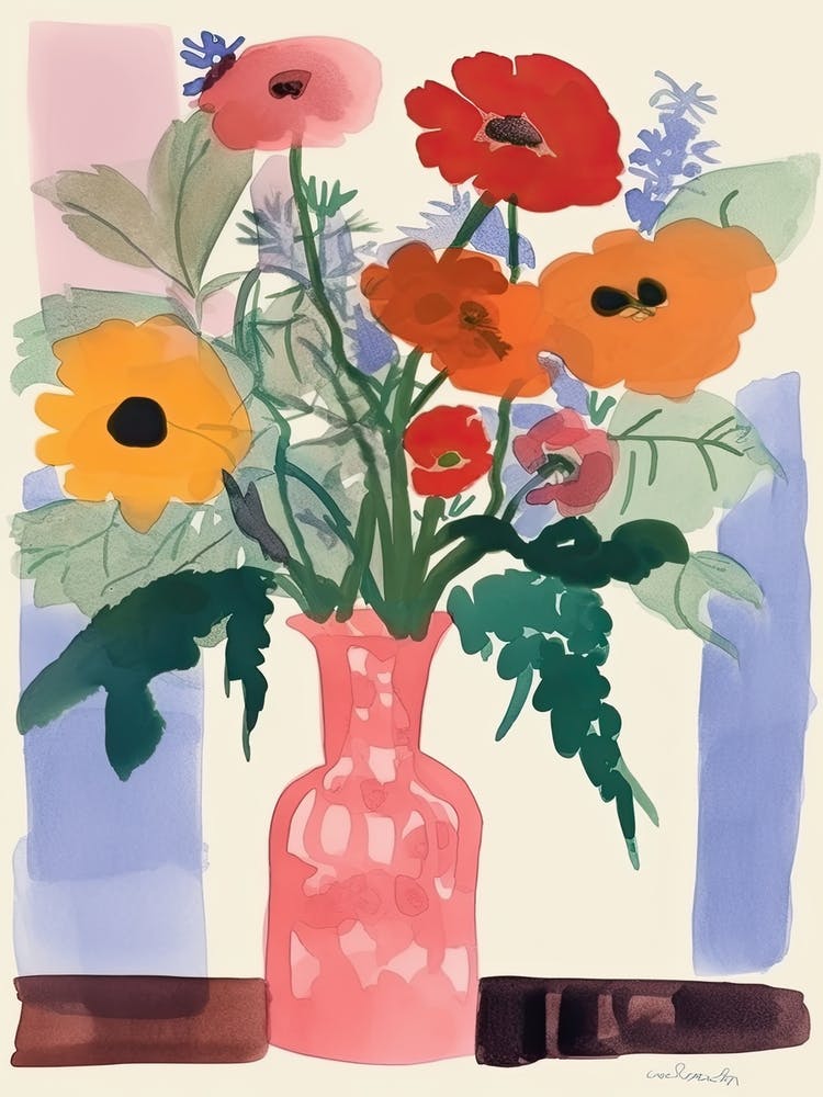 Wild Flowers Bouquet Flower Illustration 3