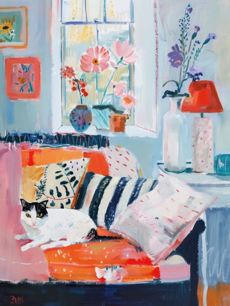 Cat Sofa Tea