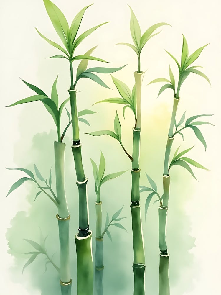 Tranquil Sage Green Nature Scene
