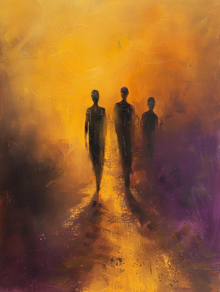 Three Men Walking