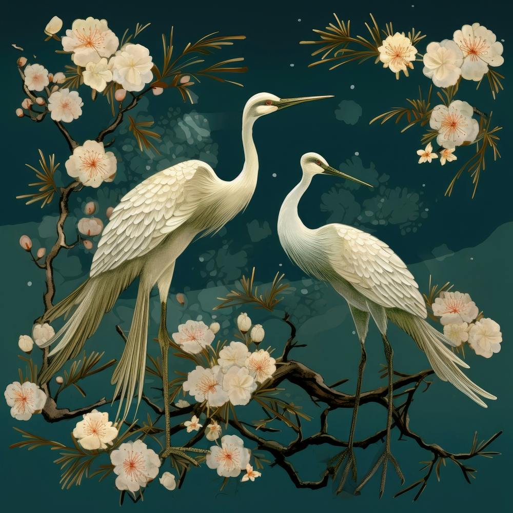 Asiatische Kraniche 1