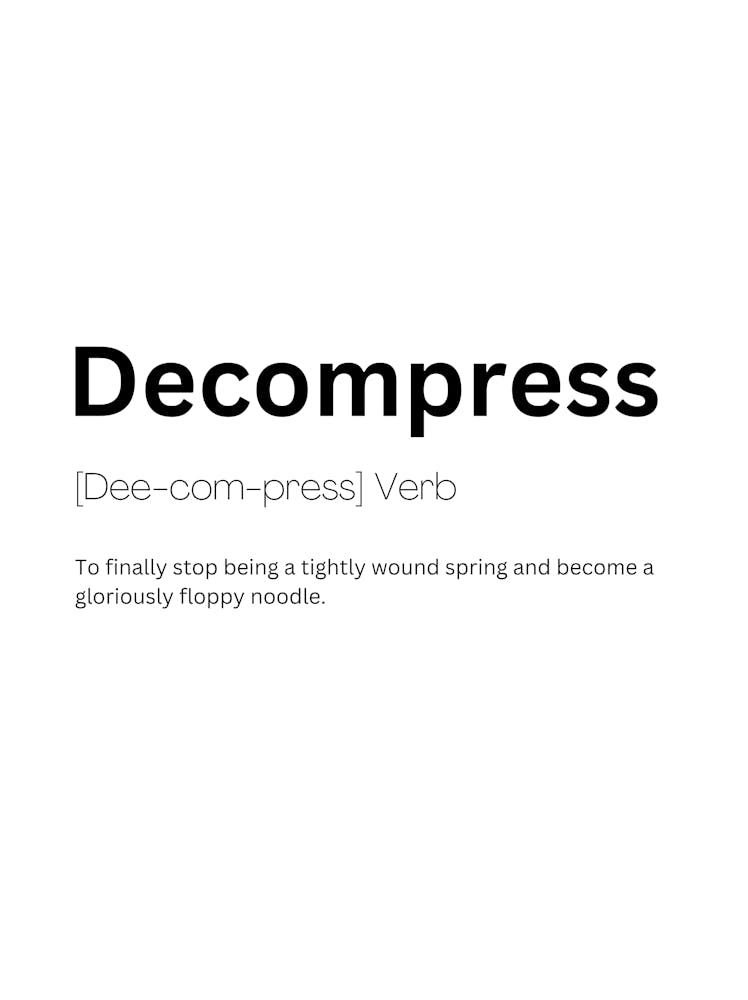 Decompress Definition Meaning