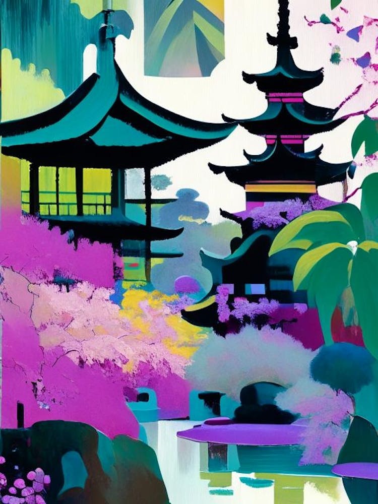 Yuyuan Garden, China Abstract Still Life