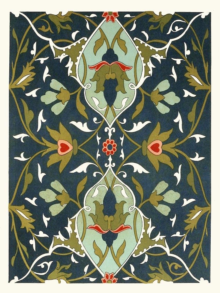 Green Ornamental Tile From The Afghan Boundary Commission