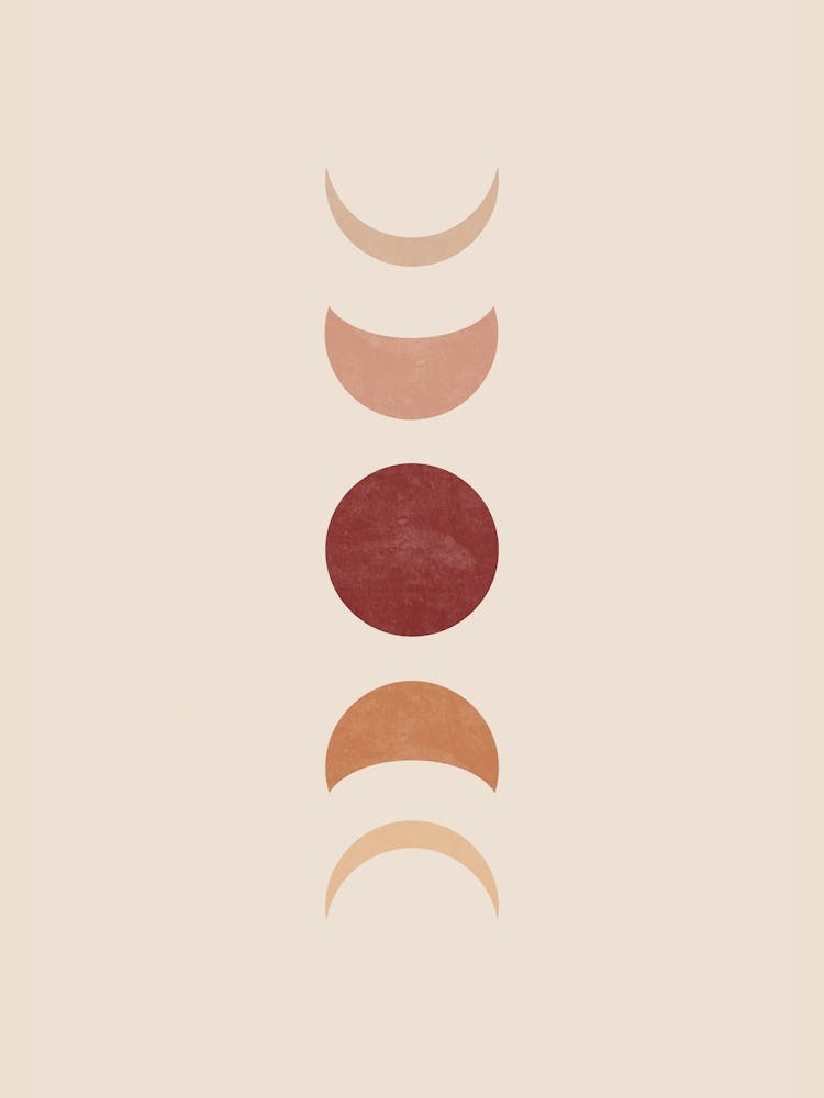 Moon Phase Abstract Boho Wall