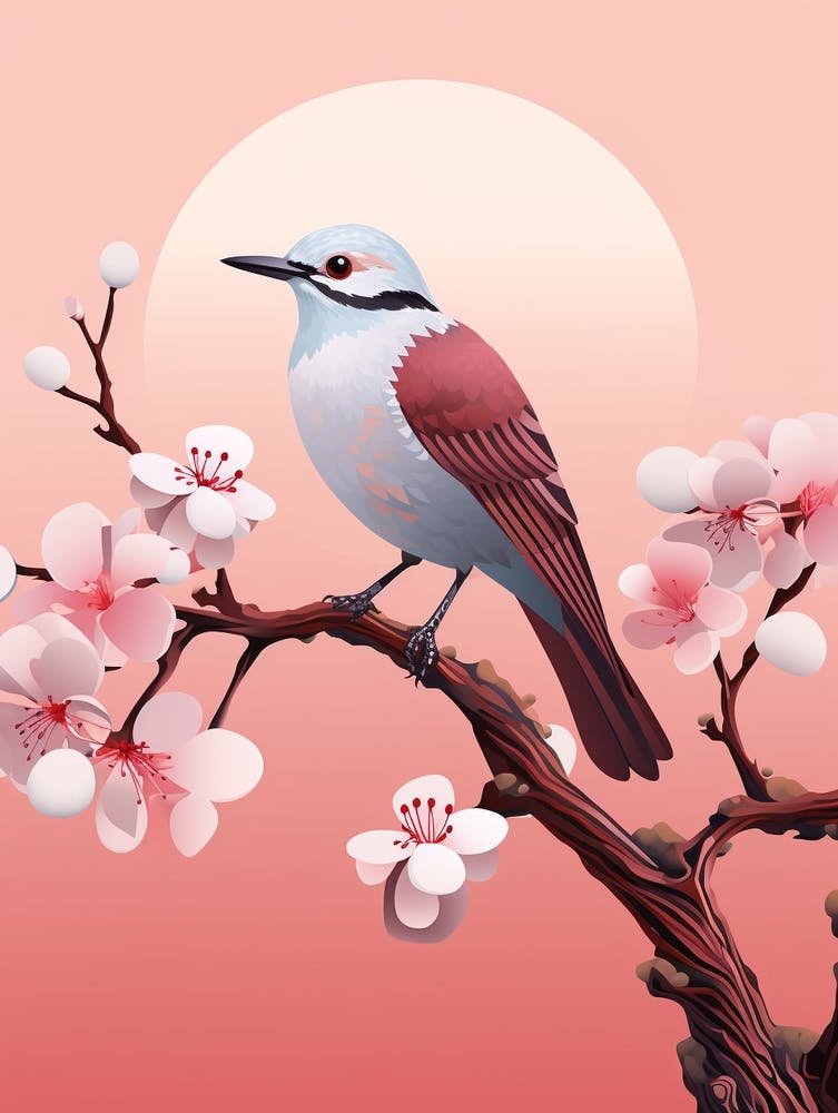 Minimalist Cuckoo 2 Illustration