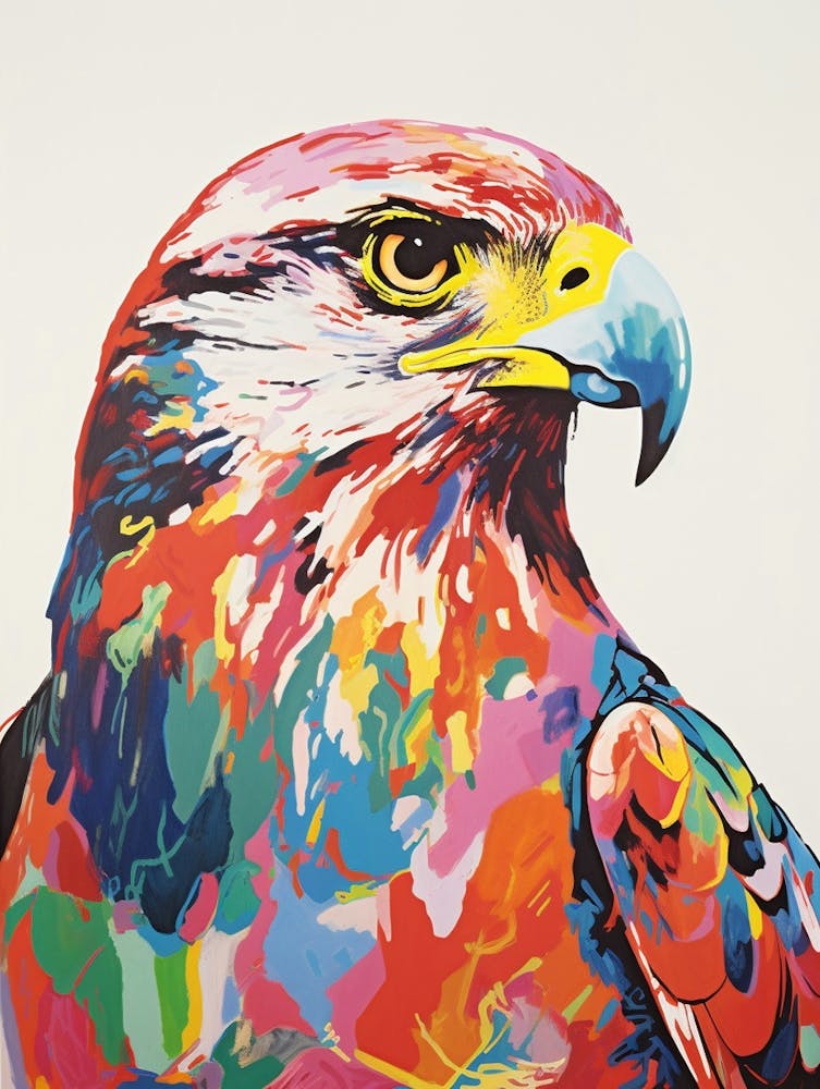 Colourful Bird Painting Falcon 3
