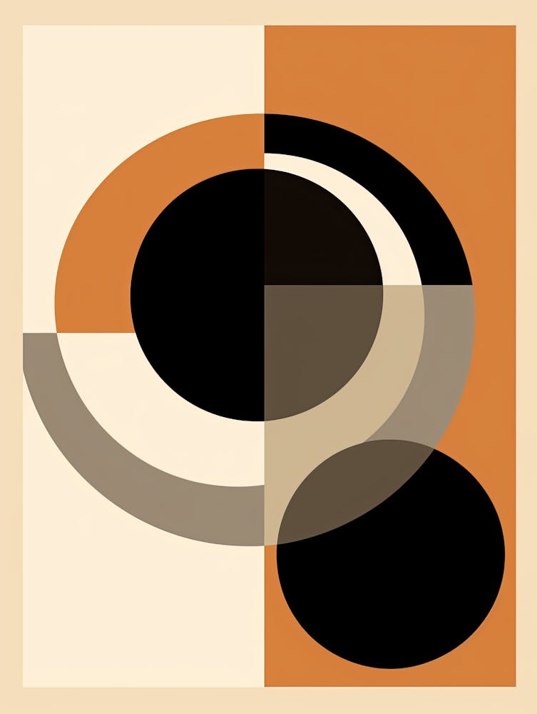 Radiant Retro; Geometric Glow, Mid Century