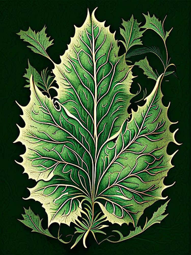 Madder Leaf Vintage Botanical 1