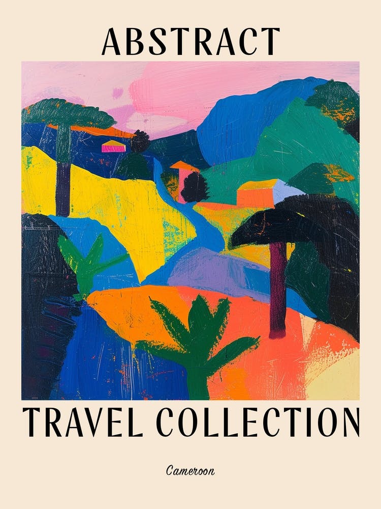 Abstract Travel Collection Poster Cameroon 1