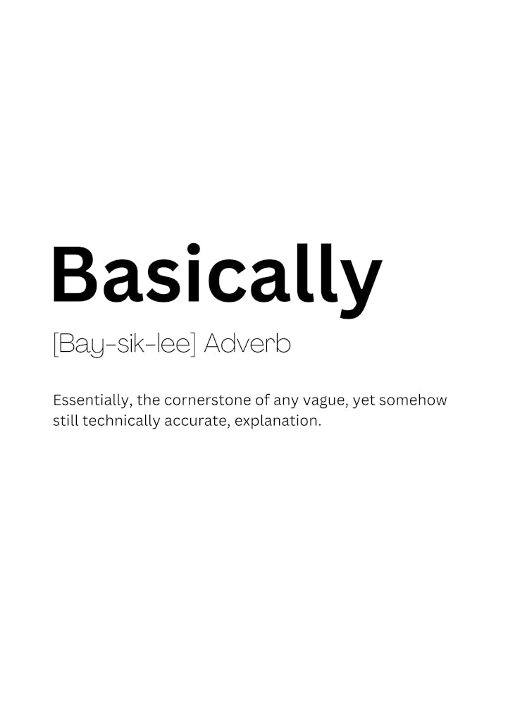 Basically Definition Meaning