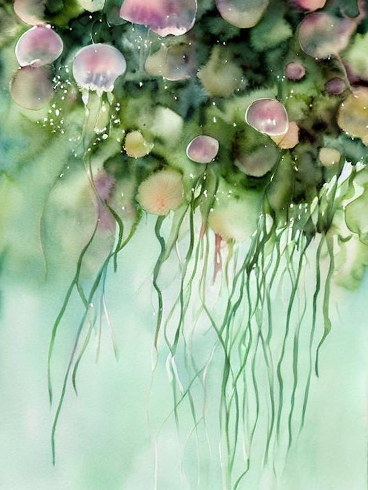 Jellyfish II Storybook Watercolour