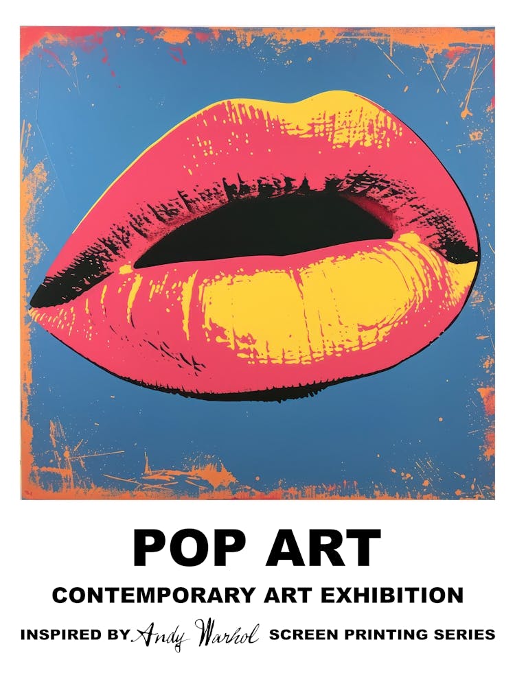 Poster Lips Pop Art 1