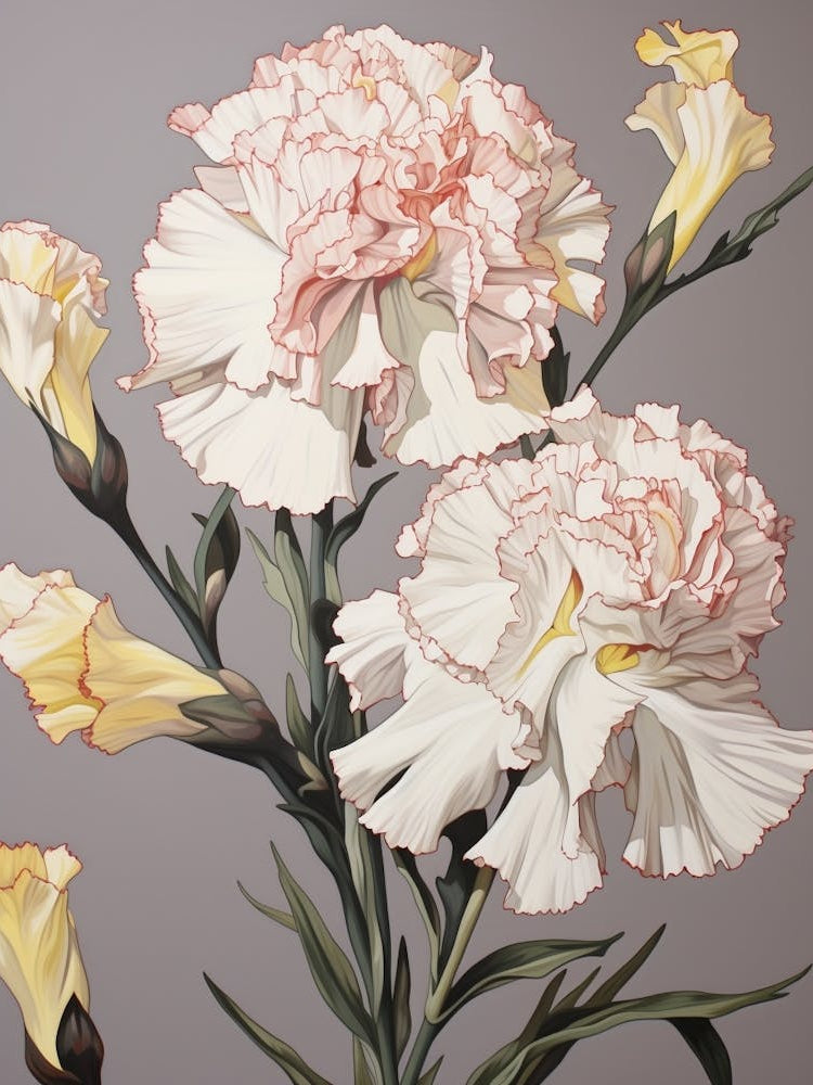 Carnation 1 Flower Painting