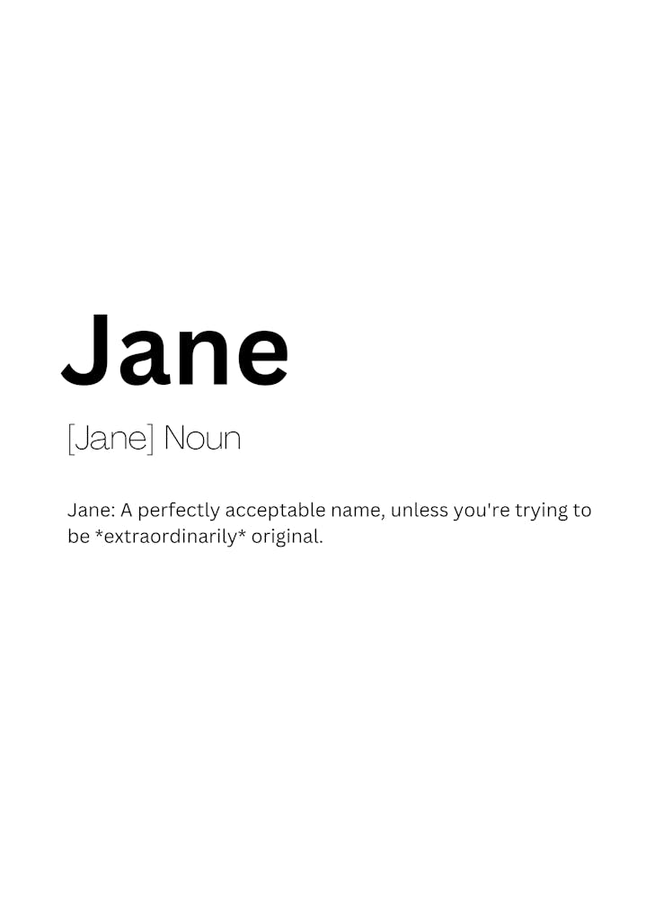 Jane - Signification et Définition