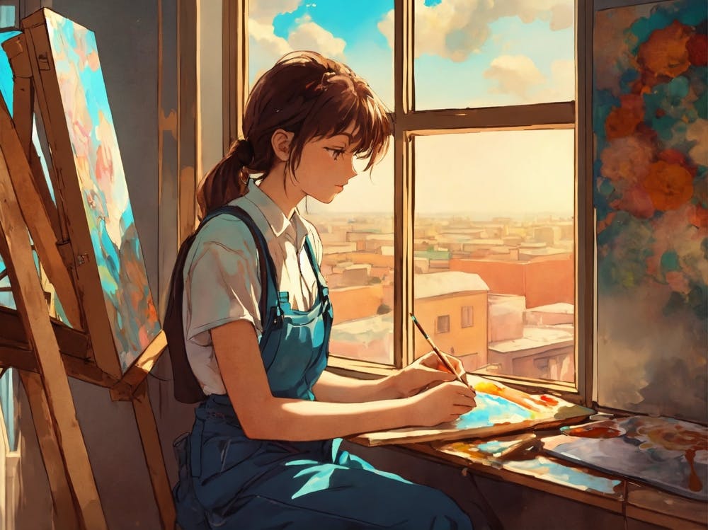 Girl Painting