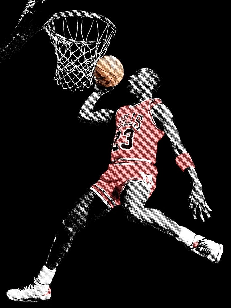 Michael Jordan Line Art