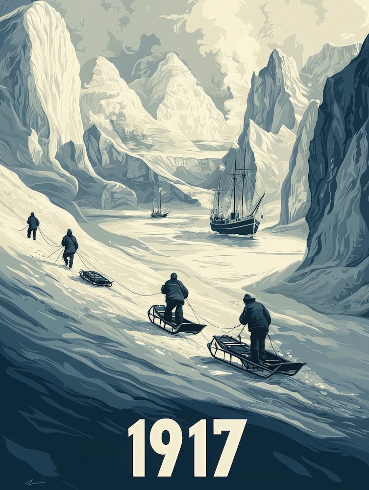 Aihrgdesign A Vintage Adventure Poster Of A Dramatic Polar Re 6ef11cd0 Bb78 4941 B034 A54d0cad31ec 1
