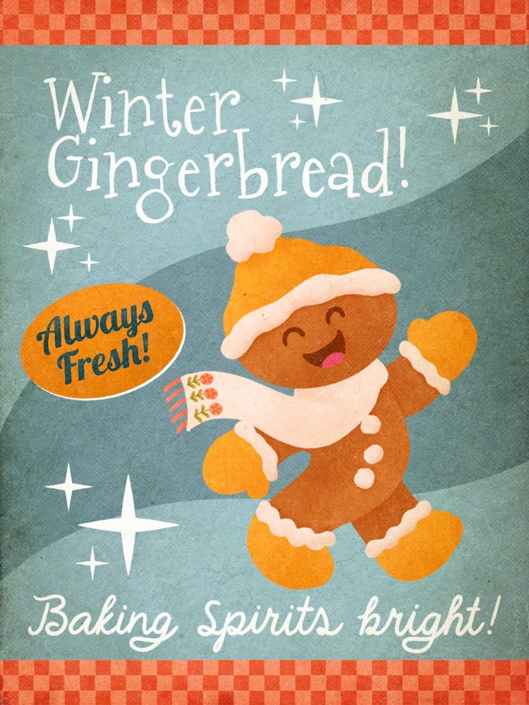 Mid Century Winter Gingerbread