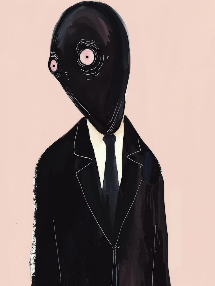 Alien Man In Suit
