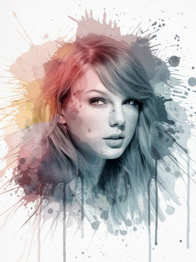 Taylor Swift - Watercolor Painting