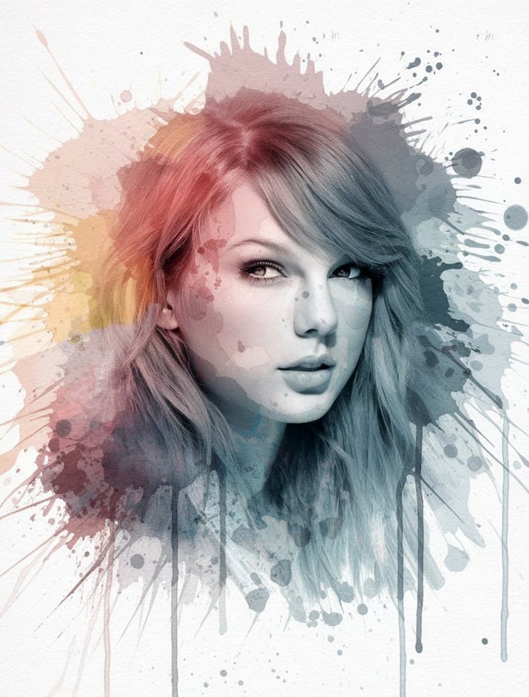 Taylor Swift - Watercolor Painting
