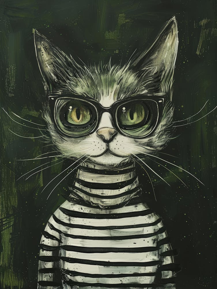 Cat In Glasses 4